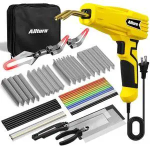 Plastic Welder 2 in 1 with the M8 Hot Cutting Tip(Yellow) | 38 PCS Welding Rods, 800 PCS Staples, Patent No. D970324 Plastic Welder 2 in 1 with the M8 Hot Cutting Tip(Yellow) | 38 PCS Welding Rods, 800 PCS Staples, Patent No. D970324