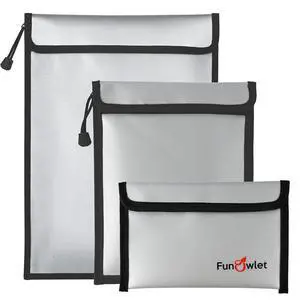 Fireproof Waterproof Money Document Bag, 3Pack Safe Pouch | Fire and Water Resistant,Zipper Storage Organizer, for Important Papers, Cash, Passports, Jewelry & Electronics, Gray Fireproof Waterproof Money Document Bag, 3Pack Safe Pouch | Fire and Water Resistant,Zipper Storage Organizer, for Important Papers, Cash, Passports, Jewelry & Electronics, Gray