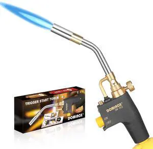 Propane Torch Head, High Intensity Torch Head Trigger Start Gas Torch, Map Gas Torch Kit for Propane, Map and Mapp Gas, Mapp Gas Torch for Soldering, Welding, Cooking (Not Included Gas Tank) Propane Torch Head, High Intensity Torch Head Trigger Start Gas Torch, Map Gas Torch Kit for Propane, Map and Mapp Gas, Mapp Gas Torch for Soldering, Welding, Cooking (Not Included Gas Tank)