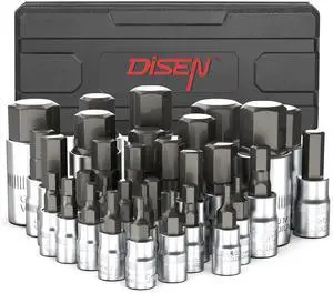 32-Piece HEX Bit Socket Set | SAE & Metric Allen Wrench Socket Set with Enhanced Storage Case, Premium Heat Treated Chrome Vanadium Steel & S2 Alloy Steel 32-Piece HEX Bit Socket Set | SAE & Metric Allen Wrench Socket Set with Enhanced Storage Case, Premium Heat Treated Chrome Vanadium Steel & S2 Alloy Steel
