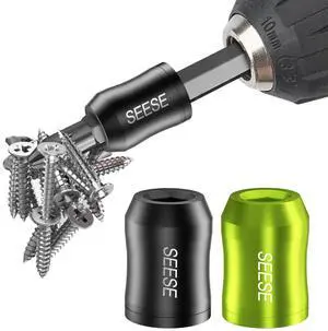 Strong Magnetic Screw Ring: 1/4 Inch/ 6.35 mm Universal Magnetic Screw Holder - Removable Magnetic Screwdriver Drill Bit Holder for Hex Screwdriver and Power Bits(2 Pcs) Strong Magnetic Screw Ring: 1/4 Inch/ 6.35 mm Universal Magnetic Screw Holder - Removable Magnetic Screwdriver Drill Bit Holder for Hex Screwdriver and Power Bits(2 Pcs)