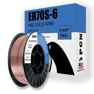 PGN ER70S-6.035" Solid MIG Welding Wire - 10lb Spool PGN ER70S-6.035" Solid MIG Welding Wire - 10lb Spool