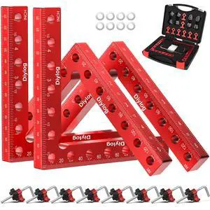 Corner Clamp for Woodworking, 90 Degree Corner Clamp, 4 Pack 5.5"x 5.5" Aluminum Alloy Right Angle Woodworking Tools, Positioning Squares for Picture Frame, Box, Cabinets, Drawers Corner Clamp for Woodworking, 90 Degree Corner Clamp, 4 Pack 5.5"x 5.5" Aluminum Alloy Right Angle Woodworking Tools, Positioning Squares for Picture Frame, Box, Cabinets, Drawers
