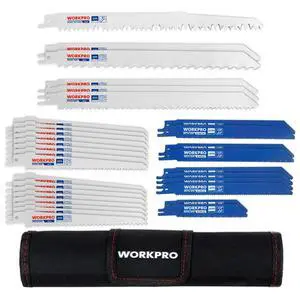 32-Piece Reciprocating Saw Blade Set with Organizer Pouch | Fits Most Reciprocating Saws, Ideal for Wood & Metal Cutting and Tree Pruning 32-Piece Reciprocating Saw Blade Set with Organizer Pouch | Fits Most Reciprocating Saws, Ideal for Wood & Metal Cutting and Tree Pruning