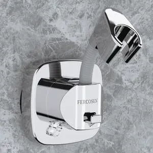 Shower Head Holder with Suction | 360° Swivel | Silver | Tool-free install in seconds, 360° swivel head, 10kg built-in storage hook, removable, rust-resistant, strong suction grip Shower Head Holder with Suction | 360° Swivel | Silver | Tool-free install in seconds, 360° swivel head, 10kg built-in storage hook, removable, rust-resistant, strong suction grip