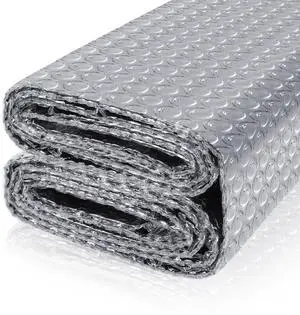 Bubble Insulation Sheet, Reflective Insulation Roll, 23.6IN X 10FT | Double Side Aluminum Foil Bubble Shield Aluminum Foil Thermal Insulation Radiant Barrier for Windows, RV, Roof, Garage Door Bubble Insulation Sheet, Reflective Insulation Roll, 23.6IN X 10FT | Double Side Aluminum Foil Bubble Shield Aluminum Foil Thermal Insulation Radiant Barrier for Windows, RV, Roof, Garage Door