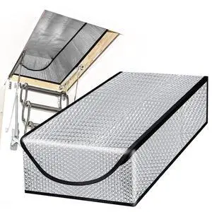 Attic Door Insulation Cover, Attic Tent 25 x 54 x 11 in | Energy-saving attic stairway door ladder insulator with zipper Attic Door Insulation Cover, Attic Tent 25 x 54 x 11 in | Energy-saving attic stairway door ladder insulator with zipper