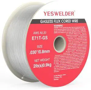 Gasless Flux Core MIG Wire, E71T-GS Mild Carbon Steel | 0.030 in, strong ABS spool, smooth feeding, easy handling, organized storage Gasless Flux Core MIG Wire, E71T-GS Mild Carbon Steel | 0.030 in, strong ABS spool, smooth feeding, easy handling, organized storage