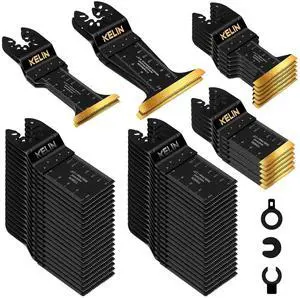56pcs Titanium Oscillating Tool Blades, Universal Multitool Blades | 4 Types Oscillating Titanium Saw Blades for Wood,Metal, Drywall,Pipes Fits Dewalt,Bosch,Milwaukee & 98% Oscillating Tools 56pcs Titanium Oscillating Tool Blades, Universal Multitool Blades | 4 Types Oscillating Titanium Saw Blades for Wood,Metal, Drywall,Pipes Fits Dewalt,Bosch,Milwaukee & 98% Oscillating Tools