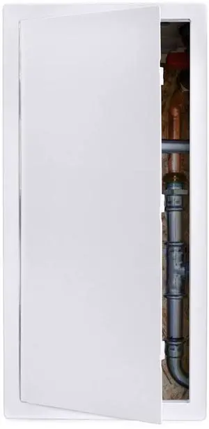 Access Panel 14x29 Inch, Wall & Ceiling Access Door for Plumbing Repair | Lightweight Yet Durable Plastic Construction with Smooth White Finish. Easy to Install with a Clean Built-In Appearance Access Panel 14x29 Inch, Wall & Ceiling Access Door for Plumbing Repair | Lightweight Yet Durable Plastic Construction with Smooth White Finish. Easy to Install with a Clean Built-In Appearance