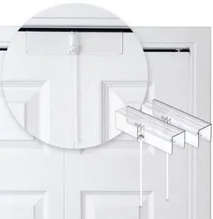 (2- Pack) - Bi-fold Door Lock - Closet Protection Child and Pet Proof Bi-fold Door Lock - Tool-Free Installation - Unbreakable Clear Polycarbonate - for 1 3/8" Thick Wood Doors (2- Pack) - Bi-fold Door Lock - Closet Protection Child and Pet Proof Bi-fold Door Lock - Tool-Free Installation - Unbreakable Clear Polycarbonate - for 1 3/8" Thick Wood Doors