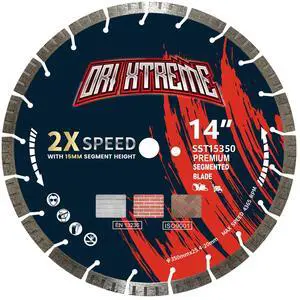 14 Inch Diamond Saw Blade, Turbo General Purpose Segmented Blade | Dry/Wet Cutting Concrete, Reinforced Concrete, Masonry, Brick, Block, 1"-20mm Arbor 14 Inch Diamond Saw Blade, Turbo General Purpose Segmented Blade | Dry/Wet Cutting Concrete, Reinforced Concrete, Masonry, Brick, Block, 1"-20mm Arbor