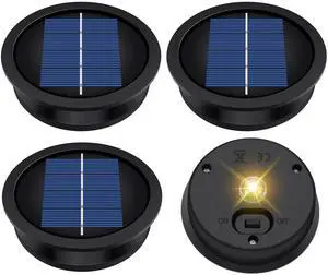 4 Pack Solar Light Replacement Top, 3.23 Inch Waterproof for Garden Lantern | Fits 2.83-3.23 In Openings. Replacement Parts For Outdoor DIY Garden, Pathway, Yard Lights & Decor. Warm White 4 Pack Solar Light Replacement Top, 3.23 Inch Waterproof for Garden Lantern | Fits 2.83-3.23 In Openings. Replacement Parts For Outdoor DIY Garden, Pathway, Yard Lights & Decor. Warm White