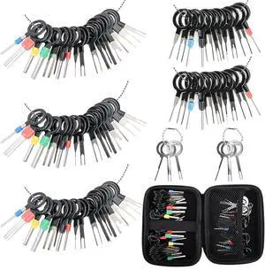 Terminal Pin Removal Tool Kit 82 Pcs Depinning Electrical Connector Pin Extractor Tool Set Wire Terminal Release for Automotive Car Household Devices - Black Terminal Pin Removal Tool Kit 82 Pcs Depinning Electrical Connector Pin Extractor Tool Set Wire Terminal Release for Automotive Car Household Devices - Black