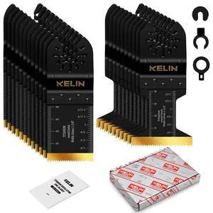 22pcs Titanium Oscillating Tool Blades, Universal Multitool Blades | Oscillating Saw Blade for Metal Wood Detail Cutting,Standard Size,Multitool Wood Blades For Bosch Fein Milwaukee Ryobi Dewalt 22pcs Titanium Oscillating Tool Blades, Universal Multitool Blades | Oscillating Saw Blade for Metal Wood Detail Cutting,Standard Size,Multitool Wood Blades For Bosch Fein Milwaukee Ryobi Dewalt