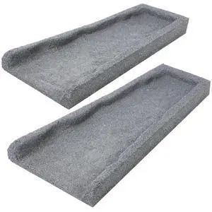 2 Pack Rubber Downspout Splash Block Rain Gutter Down Spout Drain Trays Gray 2 Pack Rubber Downspout Splash Block Rain Gutter Down Spout Drain Trays Gray