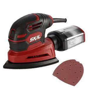 Corded Detail Sander, Includes 3pcs Sanding Paper and Dust Box - SR250801 Corded Detail Sander, Includes 3pcs Sanding Paper and Dust Box - SR250801