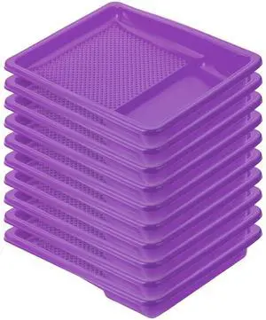 Bates- Paint Tray Liner, 9 Inch, 10 pcs, Purple Paint Pans Trays, Paint Roller Tray, Roller Tray Liners Bates- Paint Tray Liner, 9 Inch, 10 pcs, Purple Paint Pans Trays, Paint Roller Tray, Roller Tray Liners
