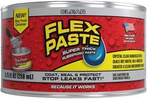 Waterproof Paintable Putty, Spackle Sealant, Fill Gaps Cracks Holes - Block Out Water and Air - UV Resistant - Walls, Drywall, EPDM, Concrete, Roof, RV Repairs, Clear, Half-Quart Waterproof Paintable Putty, Spackle Sealant, Fill Gaps Cracks Holes - Block Out Water and Air - UV Resistant - Walls, Drywall, EPDM, Concrete, Roof, RV Repairs, Clear, Half-Quart