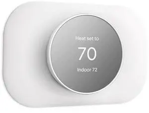 Nest Thermostat Wall Plate - Compatible with Google Nest Thermostat 2020 - Nest Thermostat Trim Kit, Nest Thermostat Wall Plate Cover Accessory Easy Installation - Snow Nest Thermostat Wall Plate - Compatible with Google Nest Thermostat 2020 - Nest Thermostat Trim Kit, Nest Thermostat Wall Plate Cover Accessory Easy Installation - Snow