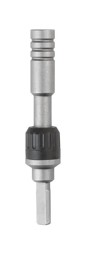 Ratchet driver, fits both flat bits and standard ¼ inch bits Ratchet driver, fits both flat bits and standard ¼ inch bits