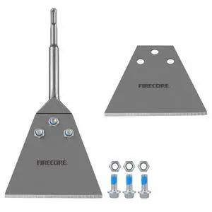 SDS Plus Floor Scraper Kit, 5 Inch x 11 Inch Tile Removal Tool SDS Plus Chisel Bit Heavy Duty for Rotary Hammer Drill, Thinset Vinyl Scraper Adhesives Remover with Replacement Balde FS22510 SDS Plus Floor Scraper Kit, 5 Inch x 11 Inch Tile Removal Tool SDS Plus Chisel Bit Heavy Duty for Rotary Hammer Drill, Thinset Vinyl Scraper Adhesives Remover with Replacement Balde FS22510