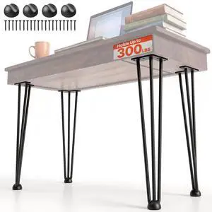Hairpin Table Legs 20" Black Set of 4 Desk Legs 880lbs Load Capacity (Each 220lbs) Hairpin Desk Legs 3 Rods for Bench Desk Dining End Table Chairs Carbon Steel DIY Heavy Duty Furniture Legs Hairpin Table Legs 20" Black Set of 4 Desk Legs 880lbs Load Capacity (Each 220lbs) Hairpin Desk Legs 3 Rods for Bench Desk Dining End Table Chairs Carbon Steel DIY Heavy Duty Furniture Legs