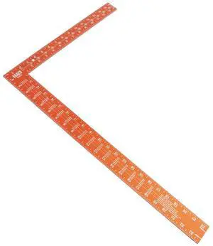 935FSQ Framing Square, 24-Inch x 16-Inch, L Shape Carpenter Square Tool for Woodworking with Laser Etched Rafter Tables and Octagon Scales 935FSQ Framing Square, 24-Inch x 16-Inch, L Shape Carpenter Square Tool for Woodworking with Laser Etched Rafter Tables and Octagon Scales