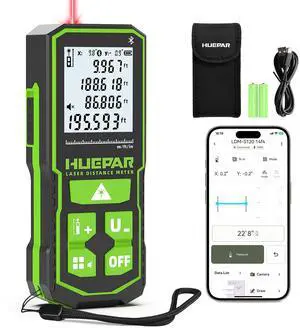200Ft Bluetooth Laser Measuring Tool S60-BT, APP Control, Rechargeable USB-C Laser Distance Meter, ±1/16" High Accuracy, Angle Sensor, IP54, for Distance/Area/Volume, Gifts for Men 200Ft Bluetooth Laser Measuring Tool S60-BT, APP Control, Rechargeable USB-C Laser Distance Meter, ±1/16" High Accuracy, Angle Sensor, IP54, for Distance/Area/Volume, Gifts for Men