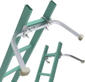 Ladder Stabilizer,Heavy Duty Aluminum Extended Ladder Accessory for Roof Gutter Guard Cleaning Tools,Ladder Stand-Off Wing Span/Wall Ladder Hooks with Non-Slip Rubber Bottom pad.(Patent) Ladder Stabilizer,Heavy Duty Aluminum Extended Ladder Accessory for Roof Gutter Guard Cleaning Tools,Ladder Stand-Off Wing Span/Wall Ladder Hooks with Non-Slip Rubber Bottom pad.(Patent)
