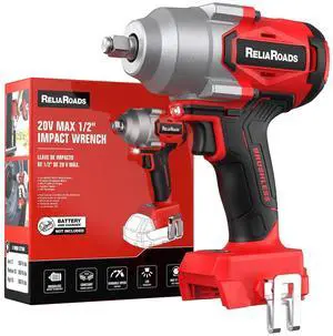 900 Ft-lbs Cordless Impact Wrench, 1/2 Inch Impact Gun Compatible MilWauke 18V Battery, Brushless Constant High Torque Impact Driver with 3 Speed, Tool Only (No Battery Included) 900 Ft-lbs Cordless Impact Wrench, 1/2 Inch Impact Gun Compatible MilWauke 18V Battery, Brushless Constant High Torque Impact Driver with 3 Speed, Tool Only (No Battery Included)