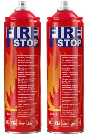 Fire Extinguisher 2-Pack with Mounting Bracket for Home, Kitchen, Car, Grill - Portable Small A, B, C, K Fire Extinguisher - 8-in-1 - Prevents Reignition Fire Extinguisher 2-Pack with Mounting Bracket for Home, Kitchen, Car, Grill - Portable Small A, B, C, K Fire Extinguisher - 8-in-1 - Prevents Reignition