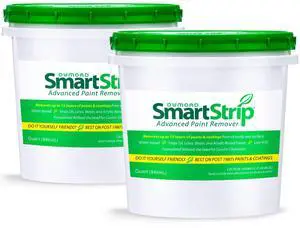 Smart Strip Advanced Paint Remover - for Removal of Acrylic, Latex, Oil, & Water-Based Coatings - Non-Caustic Formula - Indoor/Outdoor - Contractor & DIY Friendly - 2 Quarts Smart Strip Advanced Paint Remover - for Removal of Acrylic, Latex, Oil, & Water-Based Coatings - Non-Caustic Formula - Indoor/Outdoor - Contractor & DIY Friendly - 2 Quarts