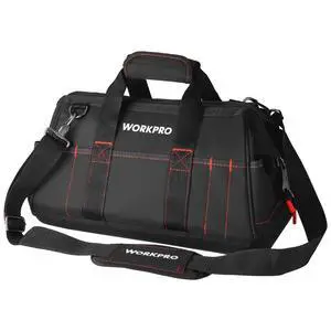 16-inch Close Top Wide Mouth Tool Storage Bag with Water Proof Rubber Base, W081022A, 16" 16-inch Close Top Wide Mouth Tool Storage Bag with Water Proof Rubber Base, W081022A, 16"