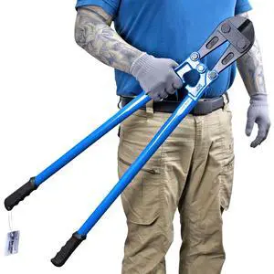 30 IN Bolt Cutter with Drop Forged Cr-Mo Alloy Steel Blades | with Ergonomic Handle,Heavy Duty Metal Cutter for Rebars, Chains, Locks, Wires, Bolts, Fence 30 IN Bolt Cutter with Drop Forged Cr-Mo Alloy Steel Blades | with Ergonomic Handle,Heavy Duty Metal Cutter for Rebars, Chains, Locks, Wires, Bolts, Fence