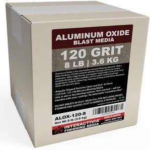 #120 Aluminum Oxide - 8 LBS - Fine Sand Blasting Abrasive Media for Blasting Cabinet and Blasting Guns #120 Aluminum Oxide - 8 LBS - Fine Sand Blasting Abrasive Media for Blasting Cabinet and Blasting Guns