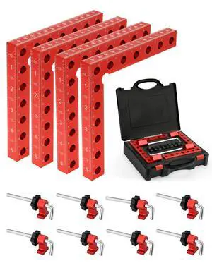 4Pack Corner Clamps for Woodworking for Right Angle Positioning | 90 Degree 5.5"x5.5" Clamping Squares, Woodworking Tools for Cabinet, Picture Frame,Box, Drawers, Ideal Gift for Carpentry Dad 4Pack Corner Clamps for Woodworking for Right Angle Positioning | 90 Degree 5.5"x5.5" Clamping Squares, Woodworking Tools for Cabinet, Picture Frame,Box, Drawers, Ideal Gift for Carpentry Dad
