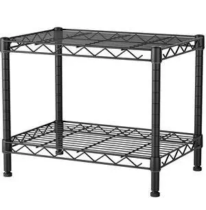 Small Wire 2 Shelves Pantry Metal Shelf Floor Organizer Under Desk | Armoire Adjustable Floor Kitchen Narrow Organizer Rack Shelving Short Square Stackable Standing Storage Tier Under Unit Small Wire 2 Shelves Pantry Metal Shelf Floor Organizer Under Desk | Armoire Adjustable Floor Kitchen Narrow Organizer Rack Shelving Short Square Stackable Standing Storage Tier Under Unit
