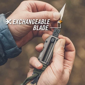 Prybrid X EDC Pocket Knife Multitool with Bottle Opener, Urban Blue Retractable box cutter blade, pry bar, everyday carry, compact multitool, replaceable blade Prybrid X EDC Pocket Knife Multitool with Bottle Opener, Urban Blue Retractable box cutter blade, pry bar, everyday carry, compact multitool, replaceable blade