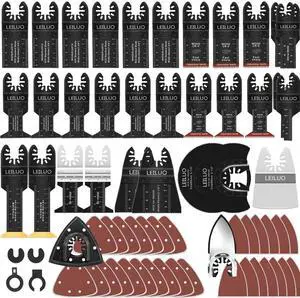 158Pcs Multitool Blades Kit, Oscillating Tool Blades & Saw Blades | Multi Tool Blades & Accessories Set, Cut & Sand Wood Metal Nails, Compatible with DeWalt Makita Milwaukee Dremel & More 158Pcs Multitool Blades Kit, Oscillating Tool Blades & Saw Blades | Multi Tool Blades & Accessories Set, Cut & Sand Wood Metal Nails, Compatible with DeWalt Makita Milwaukee Dremel & More