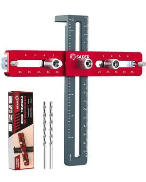 Cabinet Hardware Jig, Cabinet Handle Doweling Template Tool | Cabinet Handle Jig for Knobs and Pull, Adjustable Self Centering Punch Locator Precise Woodworking Drill Guide Cabinet Hardware Jig, Cabinet Handle Doweling Template Tool | Cabinet Handle Jig for Knobs and Pull, Adjustable Self Centering Punch Locator Precise Woodworking Drill Guide