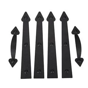 Magnetic Decorative Garage Door Curb Appeal Faux Hinges Handles Hardware Kit Color Black Magnetic Decorative Garage Door Curb Appeal Faux Hinges Handles Hardware Kit Color Black