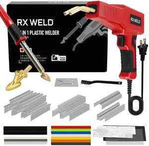 2-in-1 Plastic Welder, 1000PCS Hot Stapler Repair Kit | Soldering Iron, Repair for Automotive Car Bumper DIY, Patent Number D1052628 2-in-1 Plastic Welder, 1000PCS Hot Stapler Repair Kit | Soldering Iron, Repair for Automotive Car Bumper DIY, Patent Number D1052628