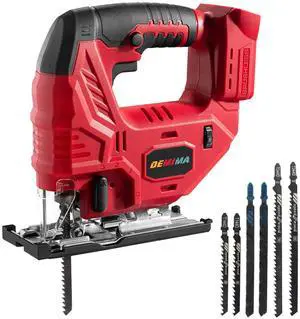Cordless Jig Saw for Milwaukee Battery, 7 Speed Variable Up to 3200RPM, LED Light, 45° Bevel Cuts, 3 Orbital Motions, with Jig Saw Blade for Straight/Curve/Circle Cutting(Battery Not Include) Cordless Jig Saw for Milwaukee Battery, 7 Speed Variable Up to 3200RPM, LED Light, 45° Bevel Cuts, 3 Orbital Motions, with Jig Saw Blade for Straight/Curve/Circle Cutting(Battery Not Include)