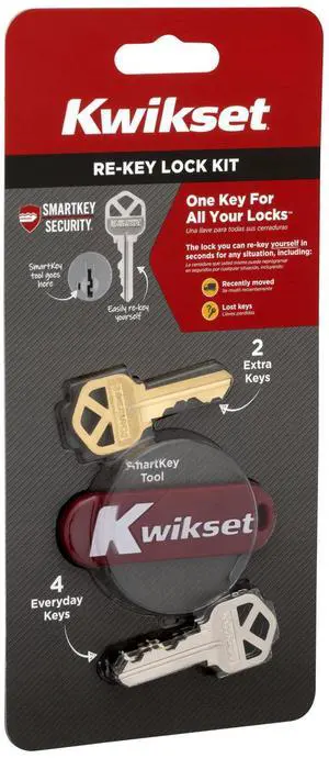 SmartKey Re-Key Kit for SmartKey Locks Only, DIY Rekey Tool Set, Easy Key Reset, Not Compatible with Non-SmartKey Locks SmartKey Re-Key Kit for SmartKey Locks Only, DIY Rekey Tool Set, Easy Key Reset, Not Compatible with Non-SmartKey Locks