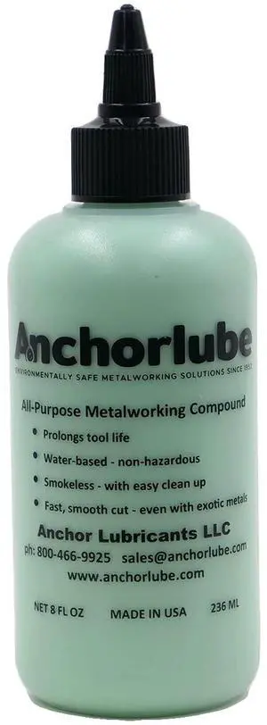 All-Purpose Metalworking Compound 8oz - Water-Based Cutting Fluid for Drilling, Tapping, Sawing - Great on Stainless Steel | No Oil All-Purpose Metalworking Compound 8oz - Water-Based Cutting Fluid for Drilling, Tapping, Sawing - Great on Stainless Steel | No Oil