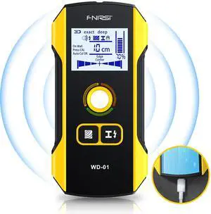 WD-01 6 in 1 Rechargeable Stud Finder Wall Scanner, Positioning Hole | for Wood Drywall Metal AC Wires Joist Pipe Stud Center Detecting, Audio Alarm, Digital Deep Scan Detector Inside the Wall WD-01 6 in 1 Rechargeable Stud Finder Wall Scanner, Positioning Hole | for Wood Drywall Metal AC Wires Joist Pipe Stud Center Detecting, Audio Alarm, Digital Deep Scan Detector Inside the Wall