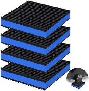 4 Pack Anti Vibration Pads for Washing Machine 4"x4"x7/8", Sound Isolation Vibrating Pad Ribbed Rubber Damping Mat EVA Center for Air Compressors, Conditioner, Treadmill, HVAC Washer Dryer 4 Pack Anti Vibration Pads for Washing Machine 4"x4"x7/8", Sound Isolation Vibrating Pad Ribbed Rubber Damping Mat EVA Center for Air Compressors, Conditioner, Treadmill, HVAC Washer Dryer