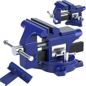 Heavy Duty Bench Vise 4.5 Inch: Table Clamp Woodworking Vice Press Drill Tools Workbench Wood Metal Pipe Work Shop Block Swivel Slide Cross Welding Machine Kit Milling Grip Precision Magnetic Jaw Pad Heavy Duty Bench Vise 4.5 Inch: Table Clamp Woodworking Vice Press Drill Tools Workbench Wood Metal Pipe Work Shop Block Swivel Slide Cross Welding Machine Kit Milling Grip Precision Magnetic Jaw Pad