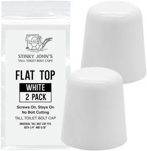 Don't Cut Those Bolts! 100% Made in USA, toilet bolt caps, toilet bolt covers, toilet screw covers (Universal Fit, 2 Pack) Don't Cut Those Bolts! 100% Made in USA, toilet bolt caps, toilet bolt covers, toilet screw covers (Universal Fit, 2 Pack)